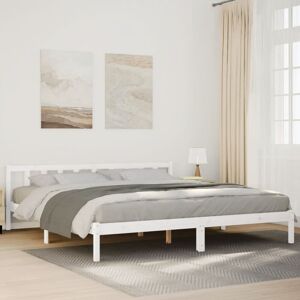 Rosalind Wheeler Bed Frame Home Bedstead Bed Base Mattress Foundation Solid Pinewood white 180 x 210 cm Rosalind Wheeler Bed Frame Home Bedstead Bed Base Mattress Foundation Solid Pinewood white 180 x 210 cm