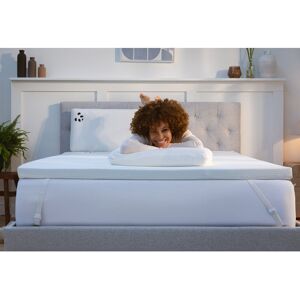 Panda London - Panda Memory Foam Topper - Bamboo - White - Mattress Topper Panda London - Panda Memory Foam Topper - Bamboo - White - Mattress Topper