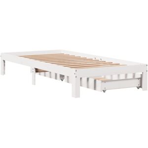 Lark Manor Bed Frame With Drawers Without Mattress White 120X190 Cm Small Double White 100 x 200cm Lark Manor Bed Frame With Drawers Without Mattress White 120X190 Cm Small Double White 100 x 200cm