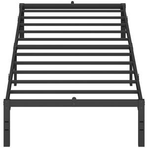 17 Stories Metal Bed Frame, 190 Cm, Under-Bed Space, Modern Style, For Guest Room, Easy Assembly, Ink Black Black Single (3') 17 Stories Metal Bed Frame, 190 Cm, Under-Bed Space, Modern Style, For Guest Room, Easy Assembly, Ink Black Black Single (3')