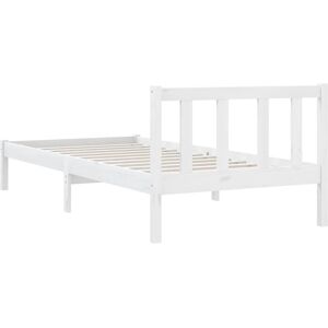 Rosalind Wheeler Bed Frame Home Bedstead Bed Base Mattress Foundation Solid Pinewood white Small Single (2'6) Rosalind Wheeler Bed Frame Home Bedstead Bed Base Mattress Foundation Solid Pinewood white Small Single (2'6)