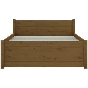 Alpen Home Bed Frame Solid Wood Brown Small Single (2'6) Alpen Home Bed Frame Solid Wood Brown Small Single (2'6)