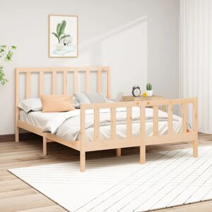 Marlow Home Co. Bed Frame Solid Wood Natural European Double (140 x 200 cm) Marlow Home Co. Bed Frame Solid Wood Natural European Double (140 x 200 cm)