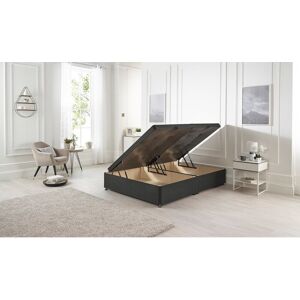 17 Stories Etheral Side Opening Storage Ottoman Bed Base Hydraulic Lift Tweed Fabric Charcoal Kingsize (5') 17 Stories Etheral Side Opening Storage Ottoman Bed Base Hydraulic Lift Tweed Fabric Charcoal Kingsize (5')