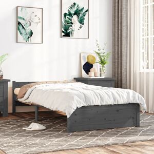 Marlow Home Co. Bed Frame Solid Wood Grey Small Single (2'6) Marlow Home Co. Bed Frame Solid Wood Grey Small Single (2'6)