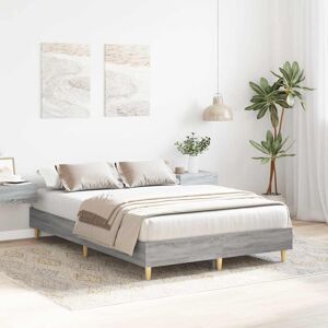 Alpen Home Bed Frame No Mattress Engineered Wood Grey Sonoma 123 x 203cm Alpen Home Bed Frame No Mattress Engineered Wood Grey Sonoma 123 x 203cm