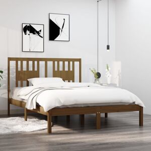 Marlow Home Co. Bed Frame Solid Wood natural Double (4'6") Marlow Home Co. Bed Frame Solid Wood natural Double (4'6")