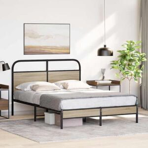 Borough Wharf bed frame without mattress made of smoked oak wood Smoked oak 120 cm W x 190 cm D Borough Wharf bed frame without mattress made of smoked oak wood Smoked oak 120 cm W x 190 cm D