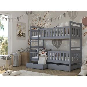 Harriet Bee Knowles Single (3') Standard Bunk Bed and Mattress Grey Harriet Bee Knowles Single (3') Standard Bunk Bed and Mattress Grey