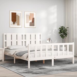 Marlow Home Co. Bed Frame with Headboard White European Kingsize (160 x 200cm) Marlow Home Co. Bed Frame with Headboard White European Kingsize (160 x 200cm)