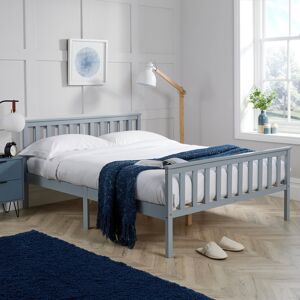 Marlow Home Co. Marquise Solid Pine Slatted Headboard Bed Frame Grey Double (4'6) Marlow Home Co. Marquise Solid Pine Slatted Headboard Bed Frame Grey Double (4'6)