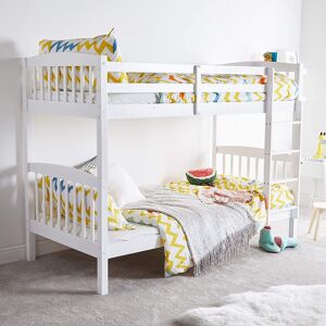 Harriet Bee Parnell Single (3') Standard Bunk Bed and Mattress White Harriet Bee Parnell Single (3') Standard Bunk Bed and Mattress White