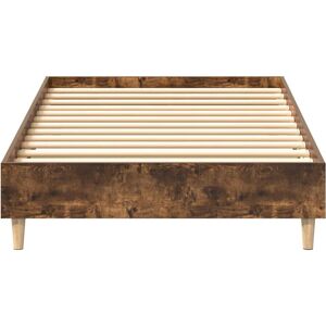 Alpen Home Bed Frame No Mattress Engineered Wood Smoked Oak 93 x 203cm Alpen Home Bed Frame No Mattress Engineered Wood Smoked Oak 93 x 203cm