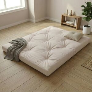 Symple Stuff 15cm Futon Mattress Cream Double (4'6) Symple Stuff 15cm Futon Mattress Cream Double (4'6)