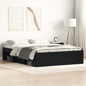 Latitude Run Afriani Platform Bed Black Oak Double (4'6) Latitude Run Afriani Platform Bed Black Oak Double (4'6)