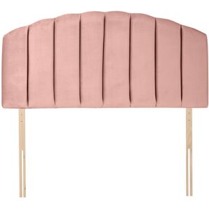 Silentnight Merlin Upholstered Headboard Dusky Pink Velvet Double (4'6) Silentnight Merlin Upholstered Headboard Dusky Pink Velvet Double (4'6)
