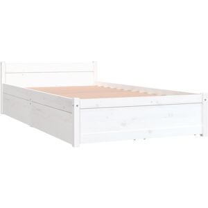 Marlow Home Co. Bed Frame with Drawers White Small Single (2'6) Marlow Home Co. Bed Frame with Drawers White Small Single (2'6)