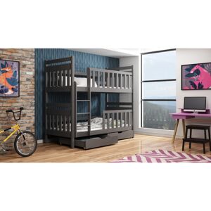 Harriet Bee Knowles Single (3') Standard Bunk Bed and Mattress Graphite Harriet Bee Knowles Single (3') Standard Bunk Bed and Mattress Graphite