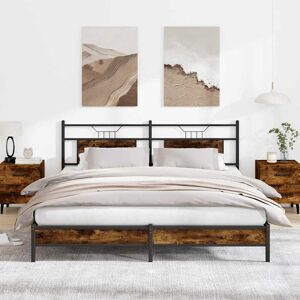 Borough Wharf Bed Frame Without Mattress Brown Oak 140X200 Cm Engineered Wood Smoked Oak European Kingsize (160 x 200cm) Borough Wharf Bed Frame Without Mattress Brown Oak 140X200 Cm Engineered Wood Smoked Oak European Kingsize (160 x 200cm)