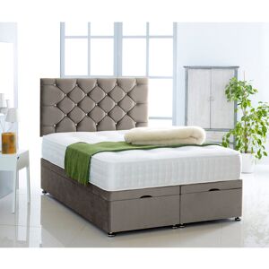 Mercer41 Elisabeth Upholstered Ottoman Bed with Mattress Asphalt Super King (6') Mercer41 Elisabeth Upholstered Ottoman Bed with Mattress Asphalt Super King (6')