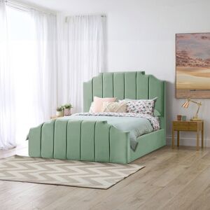Rosalind Wheeler Antara Upholstered Bed Frame Duck Egg Kingsize (5') Rosalind Wheeler Antara Upholstered Bed Frame Duck Egg Kingsize (5')
