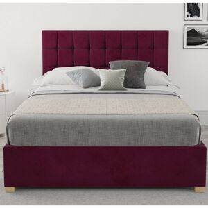 Zipcode Design Chevalier Upholstered Ottoman Bed Berry Double (4'6) Zipcode Design Chevalier Upholstered Ottoman Bed Berry Double (4'6)