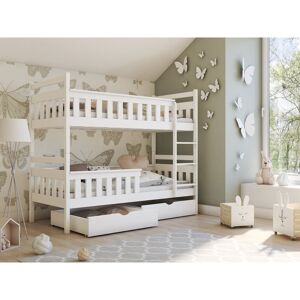 Harriet Bee Dye Single (3') Standard Bunk Bed and Mattress White Harriet Bee Dye Single (3') Standard Bunk Bed and Mattress White
