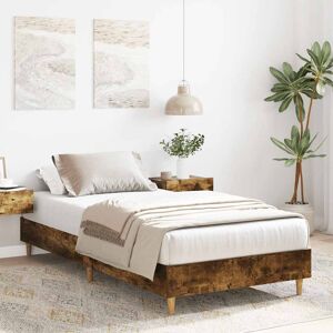 Alpen Home Bed Frame No Mattress Engineered Wood Smoked Oak 102 x 203cm Alpen Home Bed Frame No Mattress Engineered Wood Smoked Oak 102 x 203cm