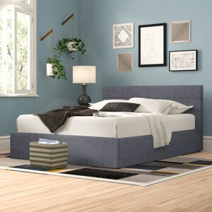 Latitude Run Philippe Upholstered Ottoman Bed Grey Single (3') Latitude Run Philippe Upholstered Ottoman Bed Grey Single (3')