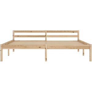 Latitude Run vidaXL Bed Frame Solid Pine Wood Natural European Kingsize (160 x 200 cm) Latitude Run vidaXL Bed Frame Solid Pine Wood Natural European Kingsize (160 x 200 cm)