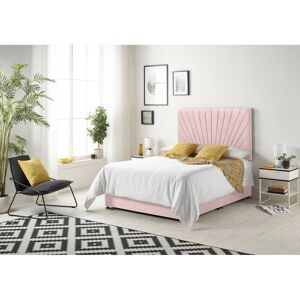 Fairmont Park Schwerin Plush Velvet Divan Bed Set with Open coil Memory Foam Mattress No Headboard Pink Super King (6') Fairmont Park Schwerin Plush Velvet Divan Bed Set with Open coil Memory Foam Mattress No Headboard Pink Super King (6')