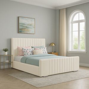 Latitude Run Aerys Upholstered Bed Cream Super King (6') Latitude Run Aerys Upholstered Bed Cream Super King (6')