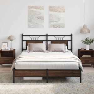 Borough Wharf Bed Frame Without Mattress Brown Oak 140X200 Cm Engineered Wood Brown Oak European Double (140 x 200cm) Borough Wharf Bed Frame Without Mattress Brown Oak 140X200 Cm Engineered Wood Brown Oak European Double (140 x 200cm)