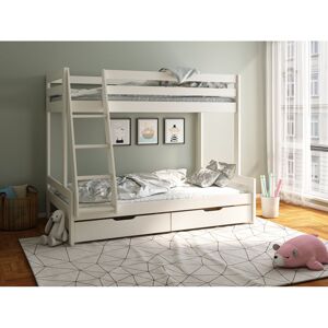 Harriet Bee Abbottstown European Double (140 x 200cm) 2 Drawer Standard Bunk Bed White Harriet Bee Abbottstown European Double (140 x 200cm) 2 Drawer Standard Bunk Bed White