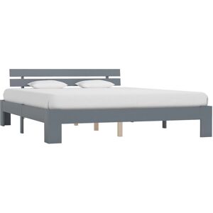 Latitude Run vidaXL Bed Frame Solid Pine Wood Grey Super King (6') Latitude Run vidaXL Bed Frame Solid Pine Wood Grey Super King (6')