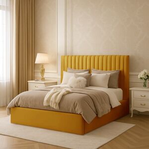 Ebern Designs Maletha Upholstered Storage Bed Turmeric Super King (6') Ebern Designs Maletha Upholstered Storage Bed Turmeric Super King (6')