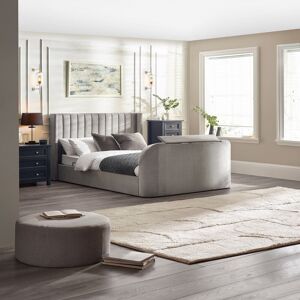 Ebern Designs Rodrik SIDE LIFT OTTOMAN TV BED 135CM Light Grey 140 x 200 cm Ebern Designs Rodrik SIDE LIFT OTTOMAN TV BED 135CM Light Grey 140 x 200 cm