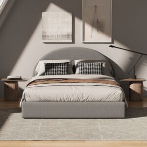Latitude Run Linen Bed Frame With Headboard Grey Double (4'6) Latitude Run Linen Bed Frame With Headboard Grey Double (4'6)
