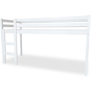 Isabelle & Max Mattern Bed Frames Hardwood Mid Sleeper Loft Bed White European Single (90 x 190cm) Isabelle & Max Mattern Bed Frames Hardwood Mid Sleeper Loft Bed White European Single (90 x 190cm)