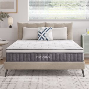 Novilla 27cm Memory Foam Pocket Sprung Mattress Kingsize (5') Novilla 27cm Memory Foam Pocket Sprung Mattress Kingsize (5')