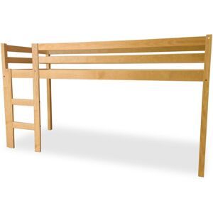 Isabelle & Max Mattern Bed Frames Hardwood Mid Sleeper Loft Bed Natural Single (3') Isabelle & Max Mattern Bed Frames Hardwood Mid Sleeper Loft Bed Natural Single (3')