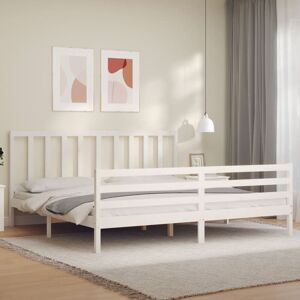 Marlow Home Co. Shawny European Double (140 X 200cm) Solid Wood Bed White 200 x 200cm Marlow Home Co. Shawny European Double (140 X 200cm) Solid Wood Bed White 200 x 200cm