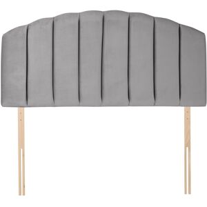 Silentnight Merlin Upholstered Headboard Silver Velvet Double (4'6) Silentnight Merlin Upholstered Headboard Silver Velvet Double (4'6)
