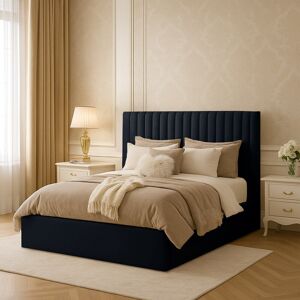 Ebern Designs Maletha Upholstered Storage Bed Black Super King (6') Ebern Designs Maletha Upholstered Storage Bed Black Super King (6')