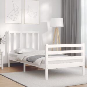 Marlow Home Co. Shawny European Double (140 X 200cm) Solid Wood Bed White 100 x 200cm Marlow Home Co. Shawny European Double (140 X 200cm) Solid Wood Bed White 100 x 200cm