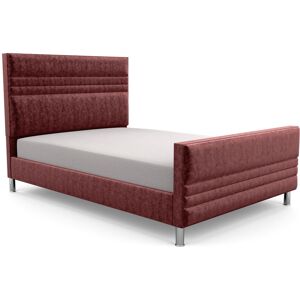 Brayden Studio Premium Bowgreave Upholstered Bed Frame Crushed Velvet/Mulberry Small Single (2'6) Brayden Studio Premium Bowgreave Upholstered Bed Frame Crushed Velvet/Mulberry Small Single (2'6)