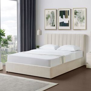 Latitude Run Evelynne Fabric Ottoman Bed Frame with Storage - Beige Kingsize (5') Latitude Run Evelynne Fabric Ottoman Bed Frame with Storage - Beige Kingsize (5')