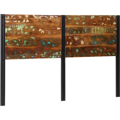 Rio Headboard Solid Wood Reclaimed And Iron Natural 100cm H x 160cm W x 2cm D Rio Headboard Solid Wood Reclaimed And Iron Natural 100cm H x 160cm W x 2cm D