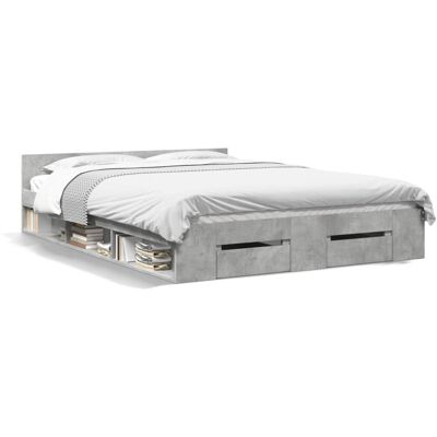 Alpen Home Bed Frame Concrete Grey 120 x 200 cm Alpen Home Bed Frame Concrete Grey 120 x 200 cm