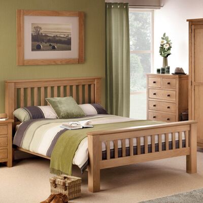 August Grove Marable Bed Frame Oak Super King (6') August Grove Marable Bed Frame Oak Super King (6')